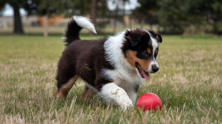 Australian Shepherd Mixed with Labrador Puppy