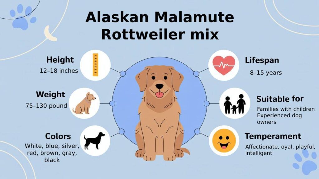 Alaskan Malamute Rottweiler mix Breed Overview